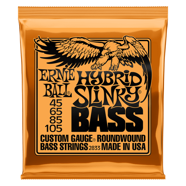 Ernie Ball Hybrid Slinky Nickel Wound Electric Bass Strings - 45-105 