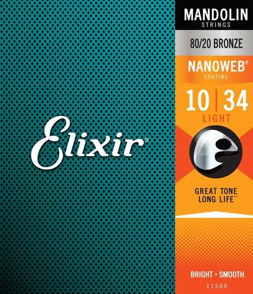 Elixir Mandolin 80/20 Bronze with Nanoweb Coating